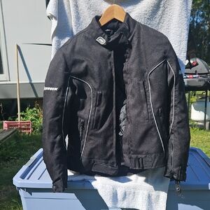 Women's Black Motorcycle Bomber Jacket